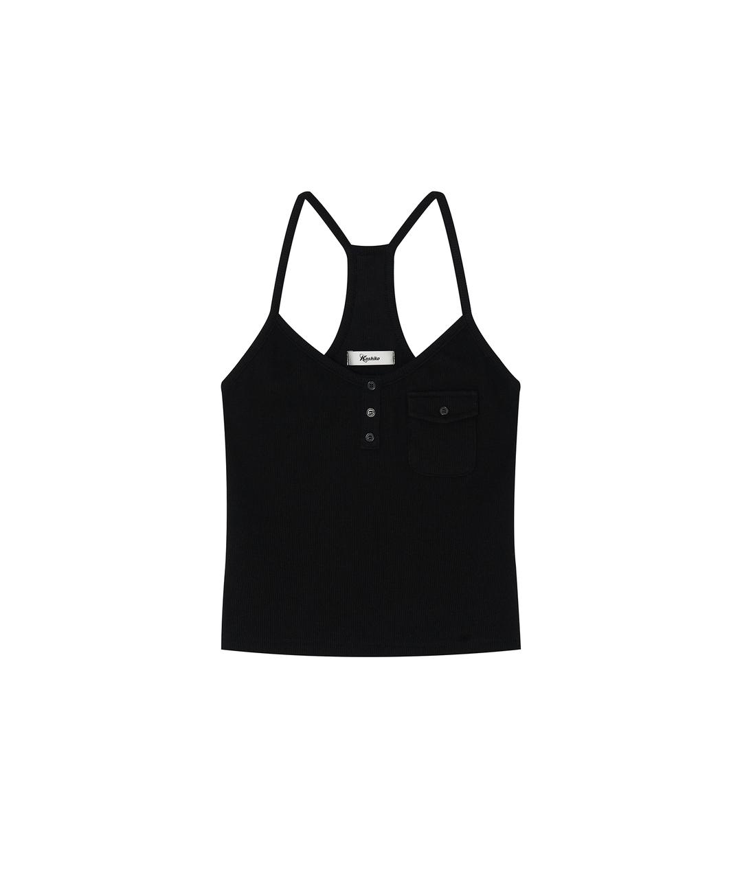 Zenu Pocket Hotfix Top Black