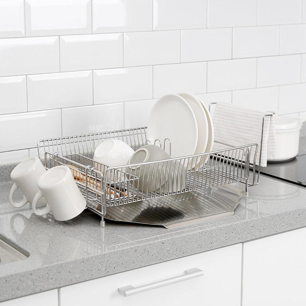 [무료배송] 프리미엄 올스텐 식기건조대 1단