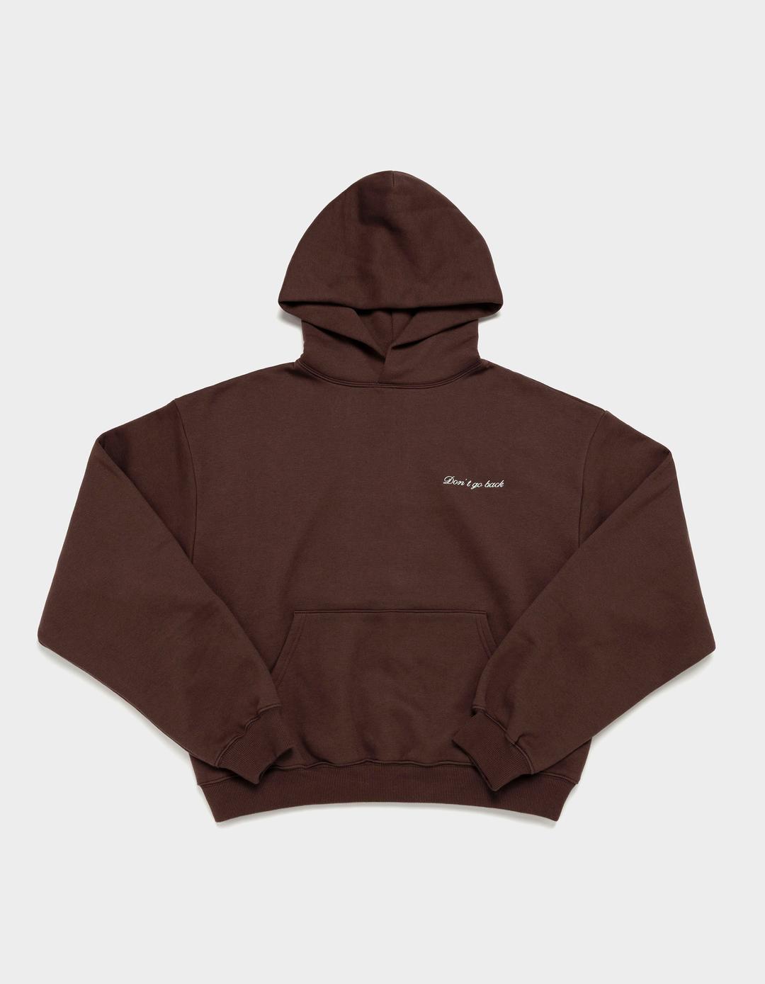 'Don\'t go back\' Everyday Hoodie (Brown)