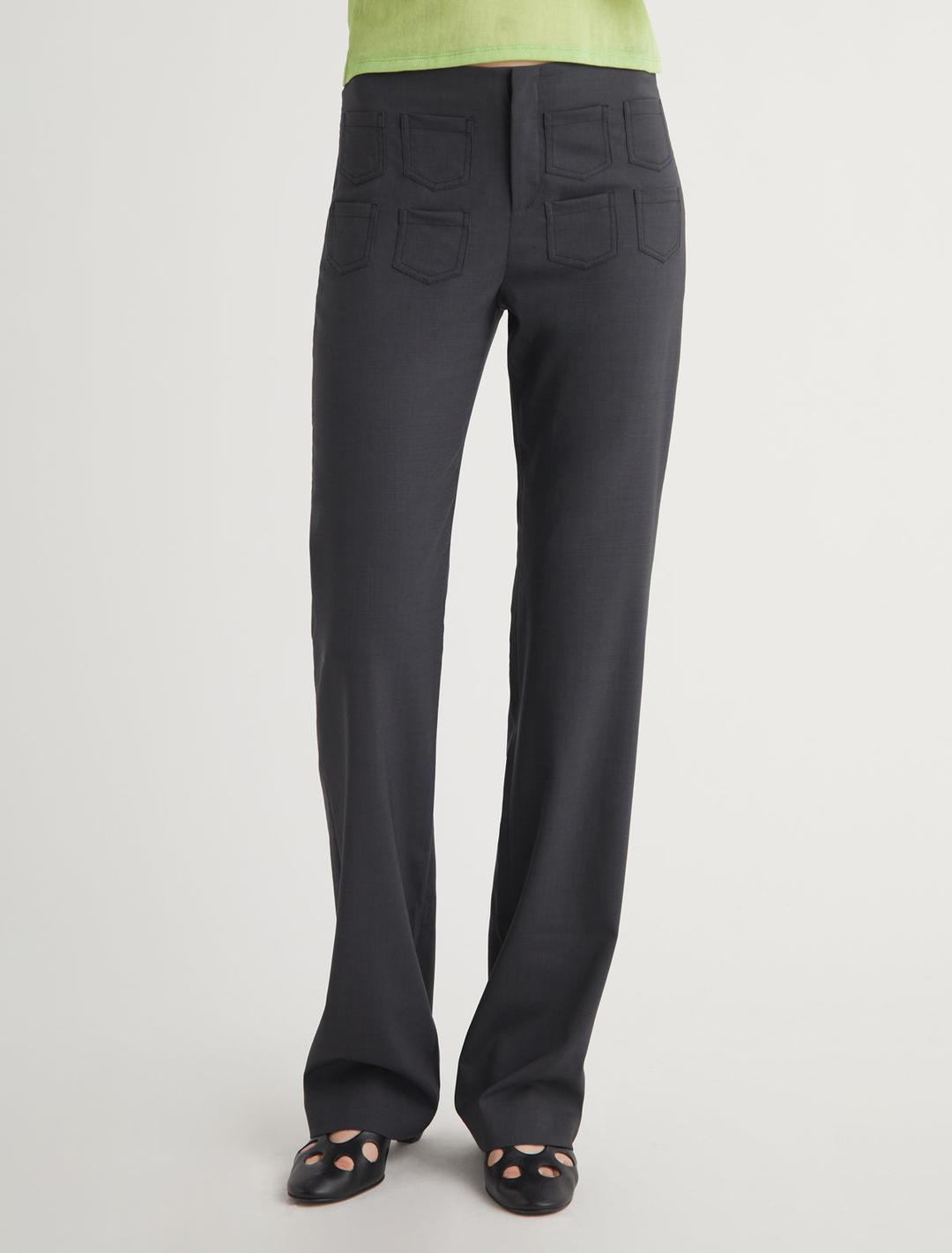PLOP-Tailored trousers with front multi minipockets