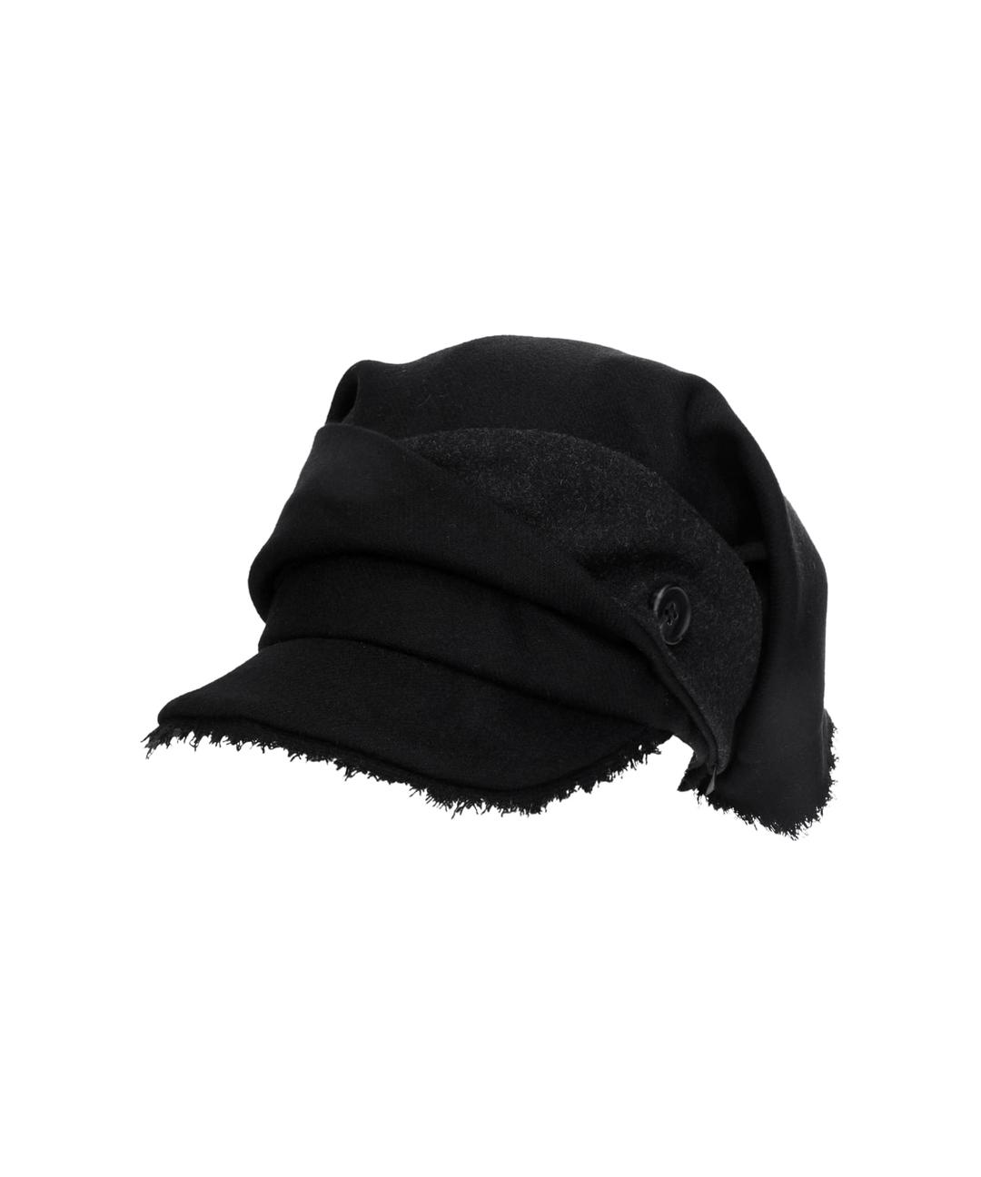 *Preview, 9/5 Open* Scarf Veil Wool Cap / Black