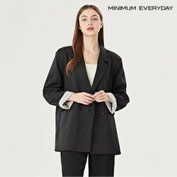 [미니멈 에브리데이]베이직 오버핏 더블 버튼 긴팔 자켓 (EB3JK003D)