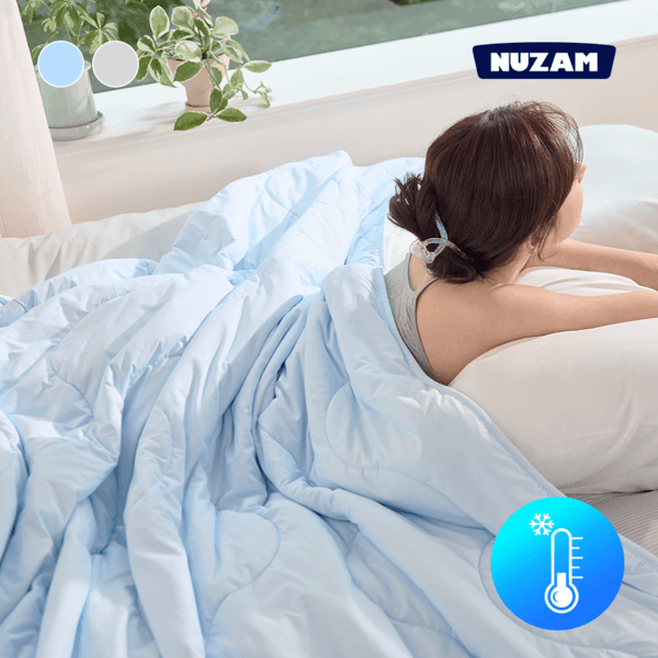 [누잠 쿨에어 냉감 이불] 시원한 여름 얇은 차렵이불 초냉감 슈퍼싱글 퀸 쿨매트