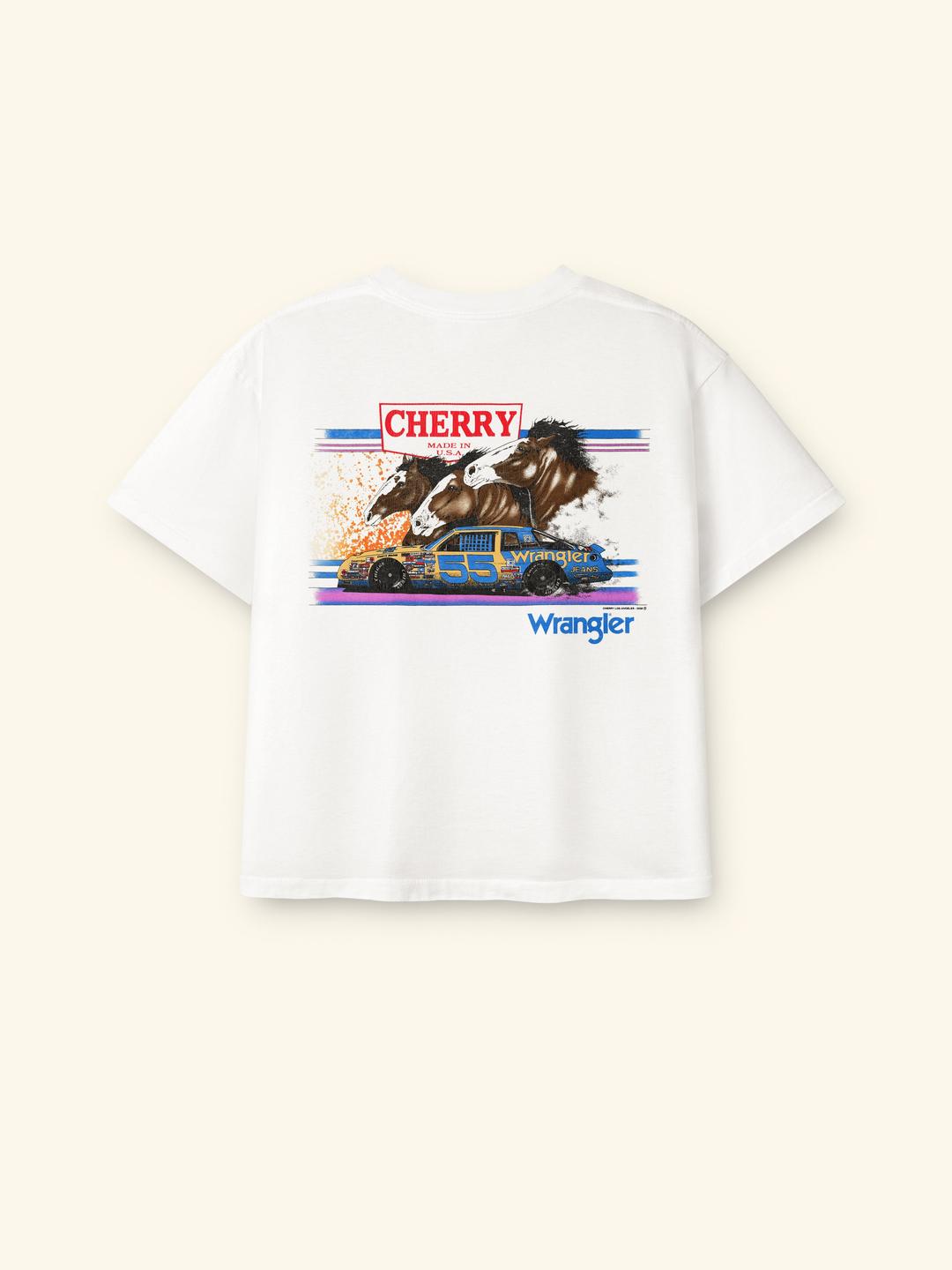 Cherry x Wrangler Horsepower Pocket Tee (Cream) - XS