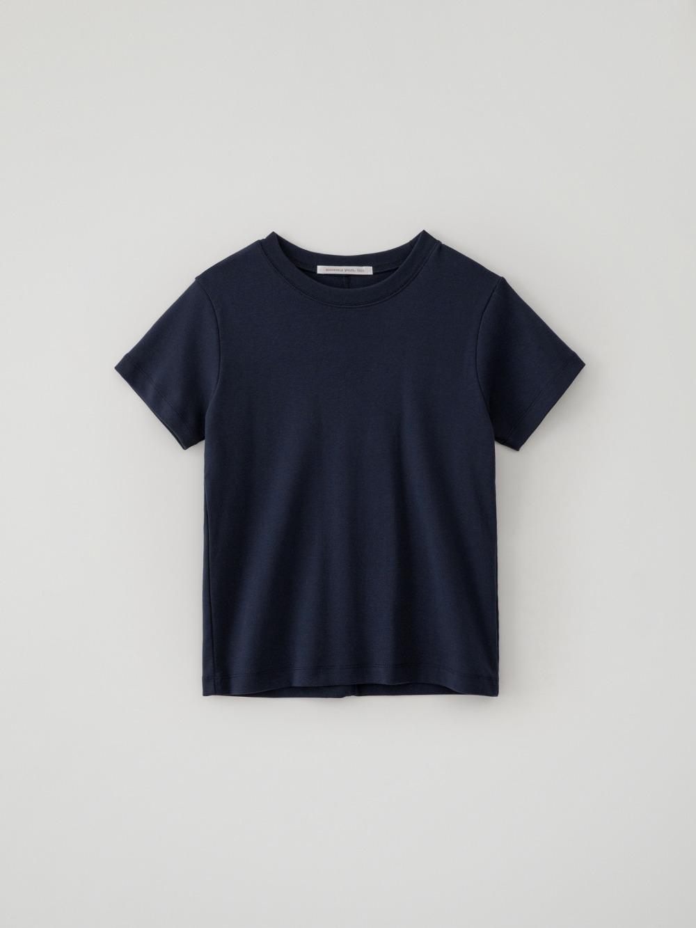 Cotton Slim Tee(Midnight Blue)