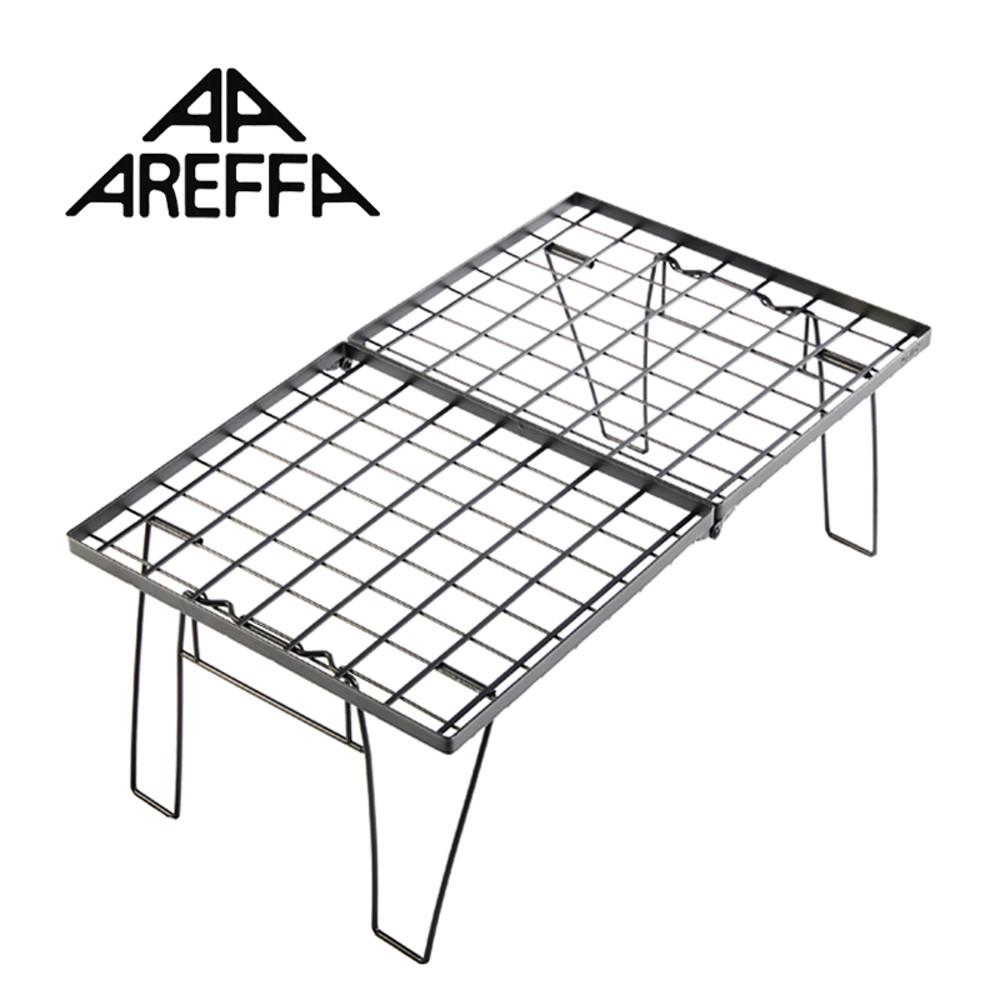Areffa 캠핑 1단 키친 미니 철제 테이블 상판미포함