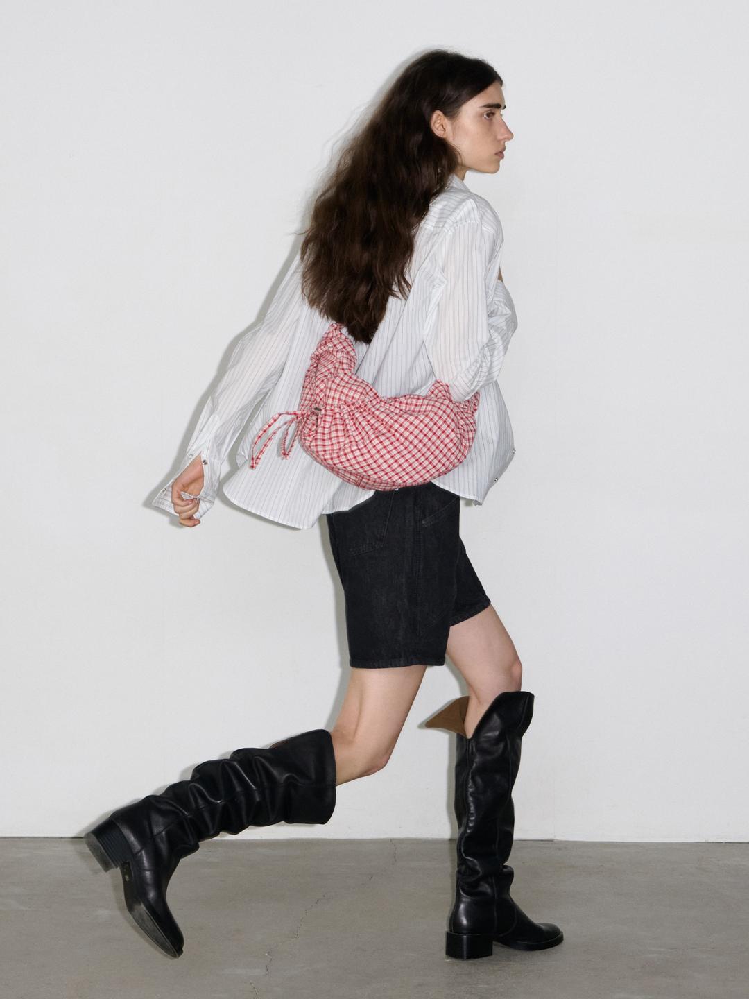 LASSIE BAG - CHECK RED