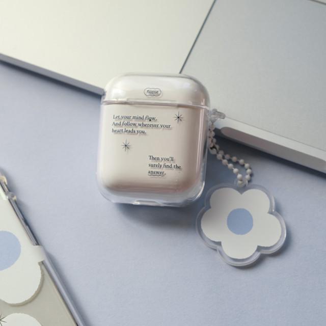 플롭시 플로리쉬 에어팟 투명 하드케이스 flopse Flourish airpod case