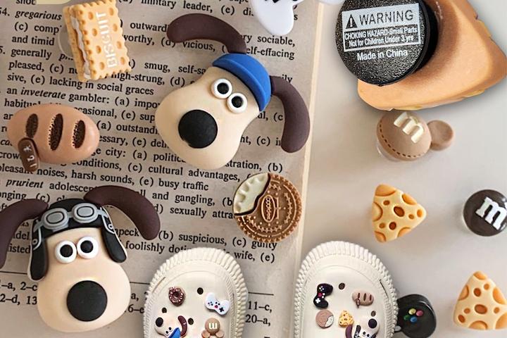 그로밋 지비츠 14P 세트 고급형 크록스 참 파츠 커플 크록스꾸미기 학교실내화