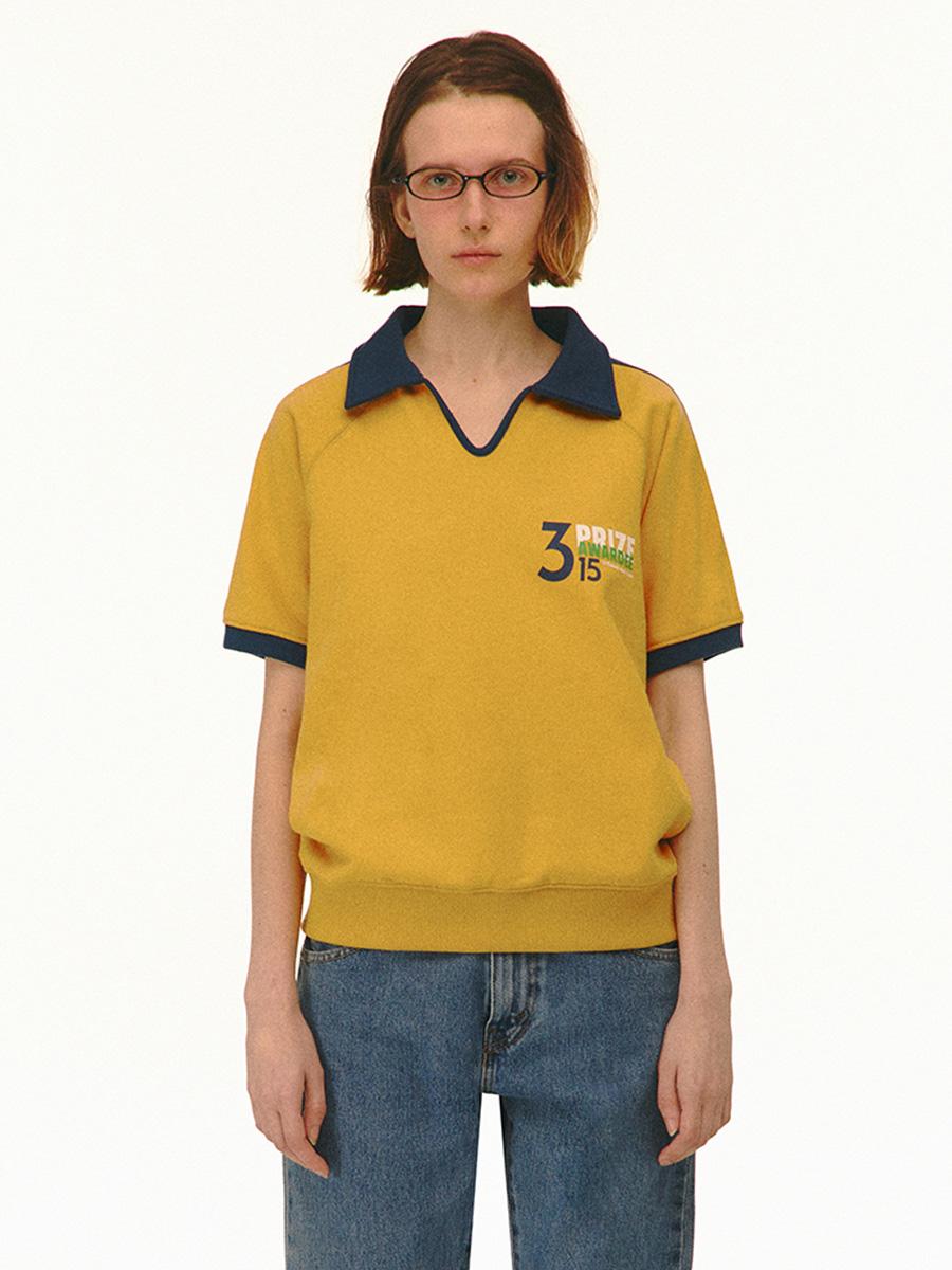 Prize Short Sleeve Sweatshirt Mustard