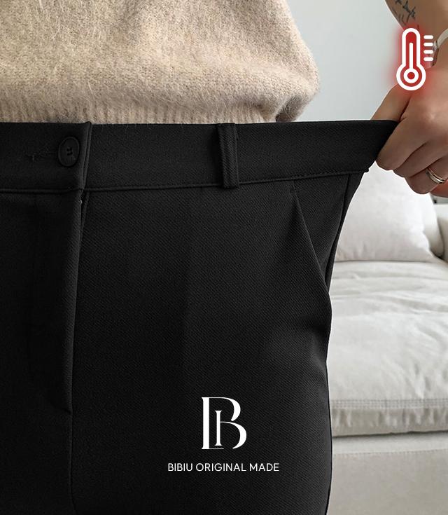 삐뽕언니 [기모추가🌡️]B-MADE/히든밴딩ver]슬림 와이드 슬랙스(5color) [숨은밴딩 사계절 가을 겨울 기모바지 겨울슬랙스 간절기 스판 일자 밴딩 네이비슬랙스 프레피룩 기모슬랙스