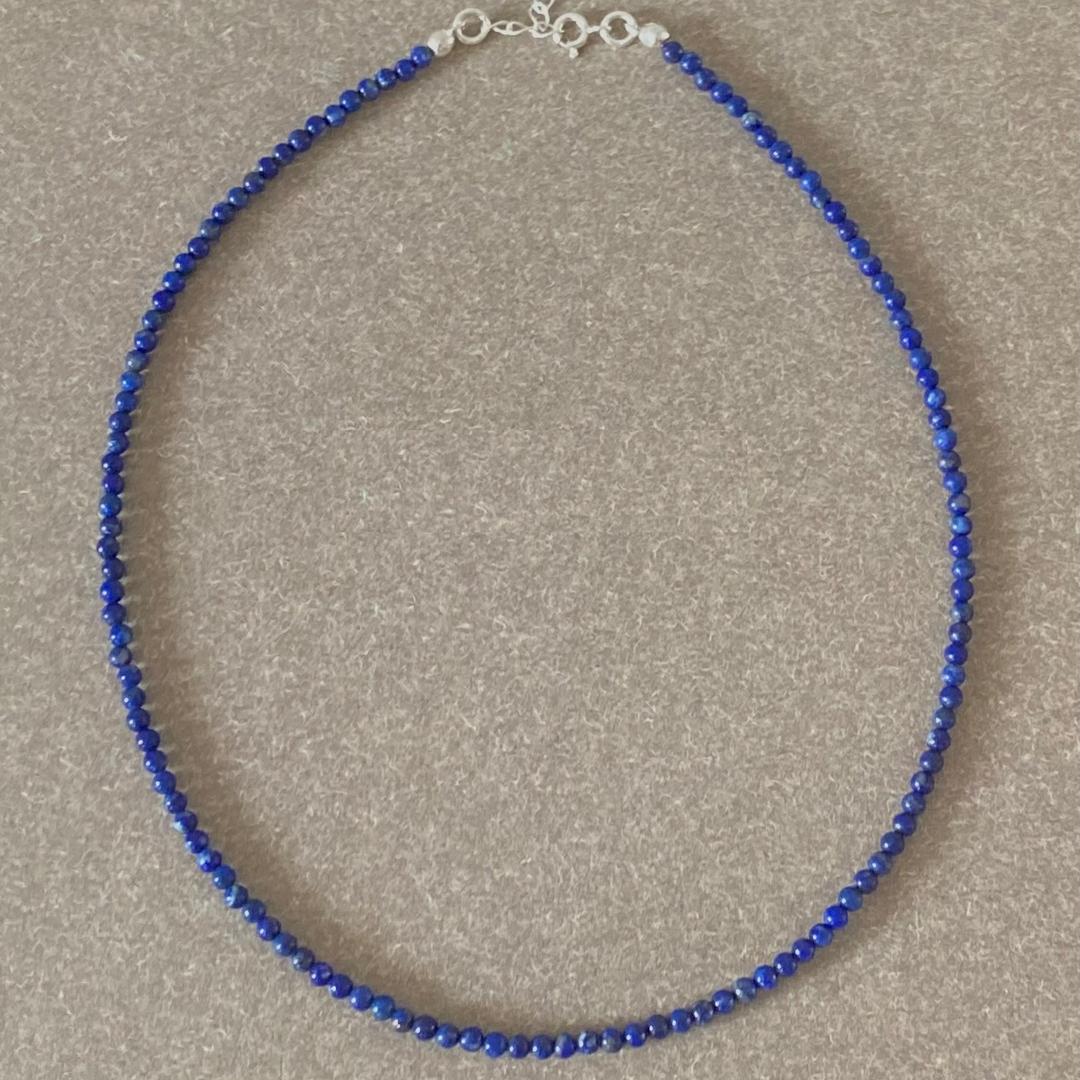 [silver 925] Lapis lazuli necklace 라피스라줄리 네크리스