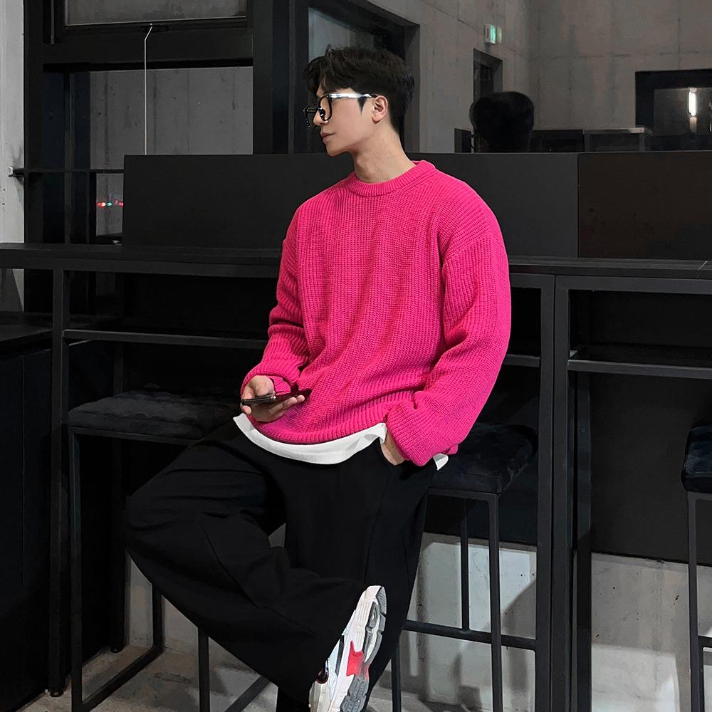 유얼 데이지 하찌 라운드 니트 (7color)