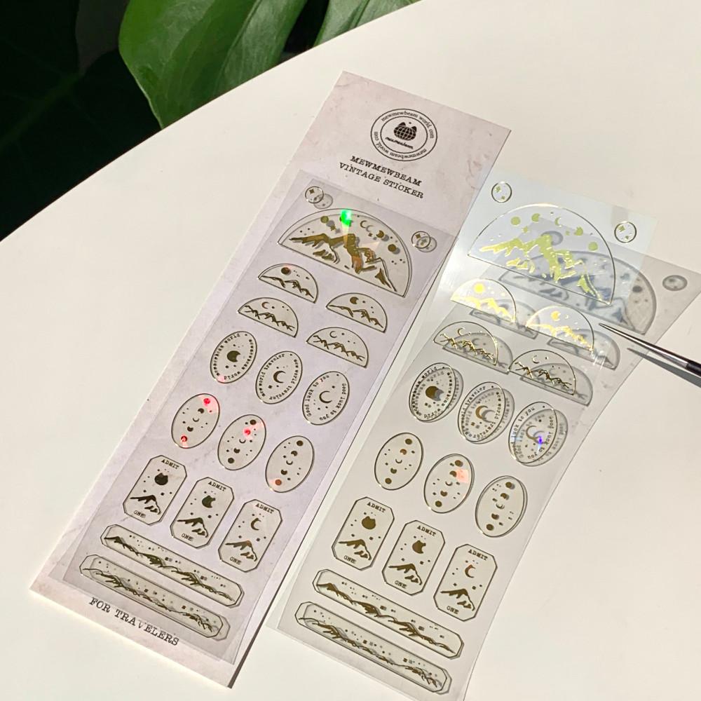 [bye-sale][mewmewbeam] vintage sticker - mountain ver.1