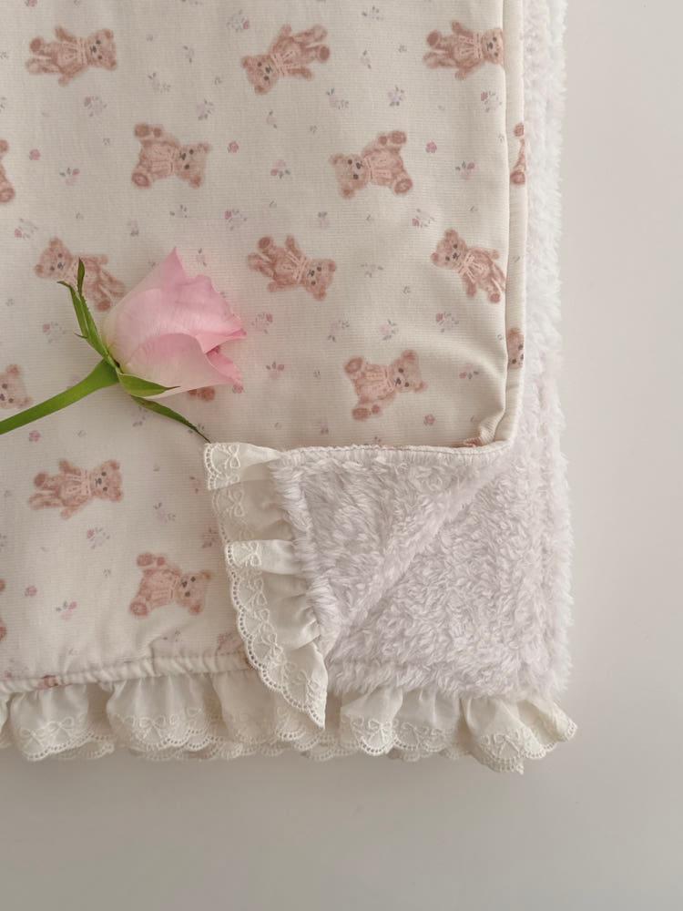 꽃돌이 밍크퍼 블랭킷 극세사 담요