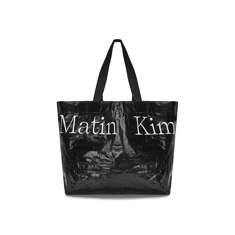 MATIN TARPAULIN SHOPPER BAG IN BLACK