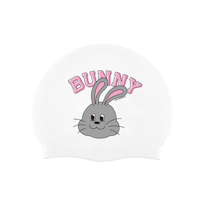Heart bunny 하트 바니 수영모자 - 화이트