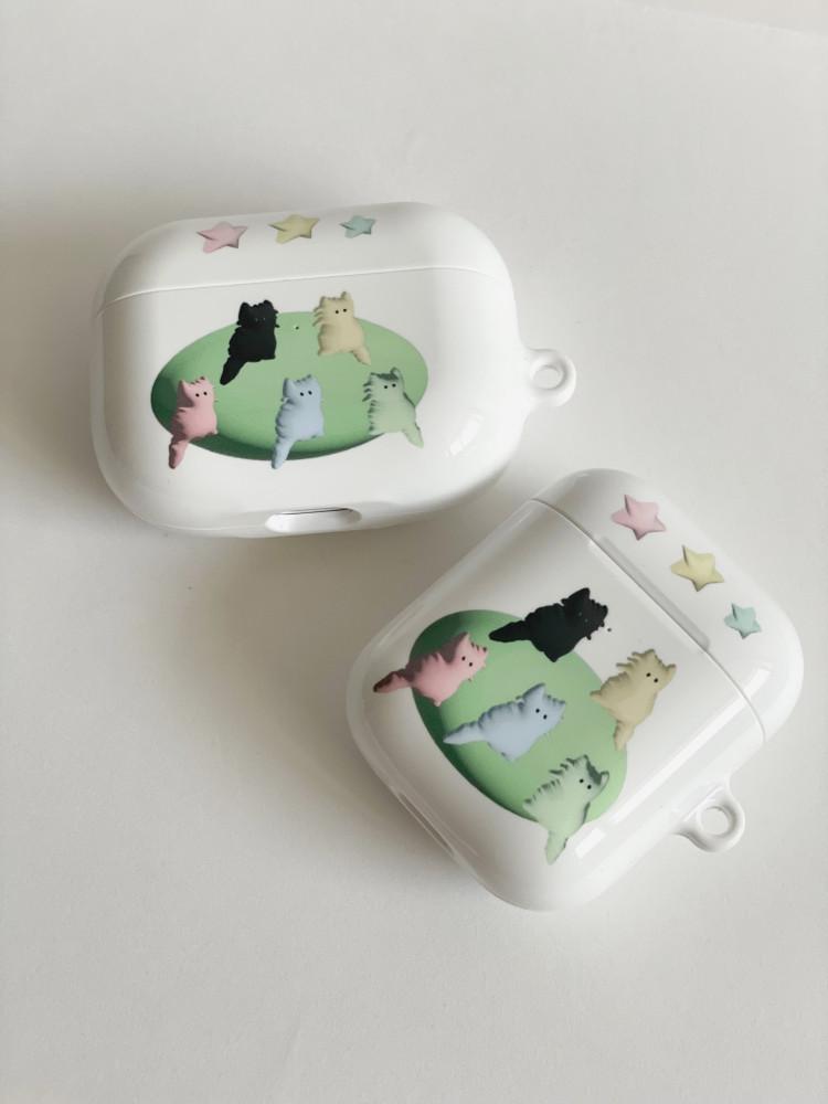 pastel cat island airpods case / 유광하드