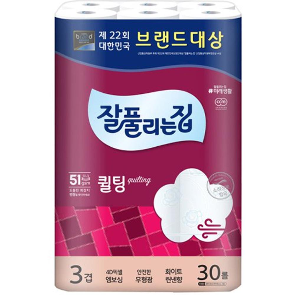화장지 미래생활 잘풀리는집 더도톰한 퀼팅 3겹 30롤