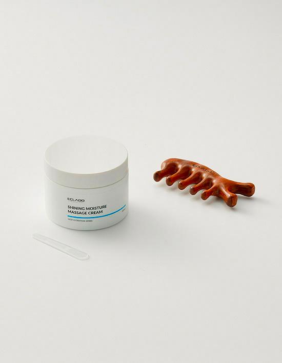 [에끌라두] 샤이닝 모이스춰 마사지크림 300g +골든 샌달우드 괄사세트