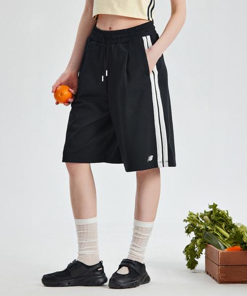 NBNVF2W132 / WOMEN 버뮤다 트랙 쇼츠 (BLACK)
