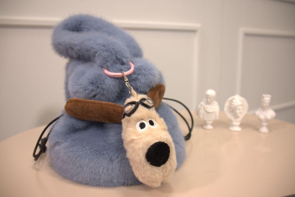 왕 그로밋 얼굴 키링