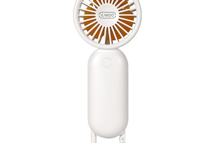 미니 휴대용 선풍기 무소음 캠핑 비너 클립 IW-G99 화이트