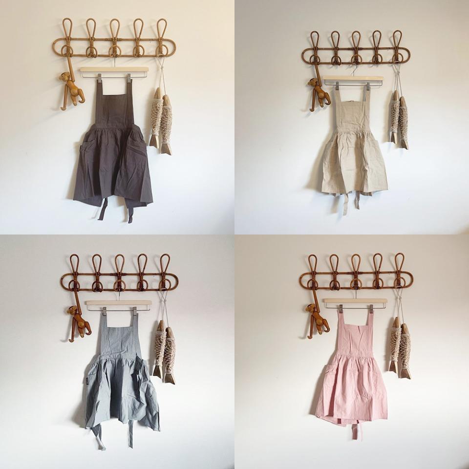 [지아지조] 발수코팅 생활방수 린넨 앞치마 (키즈/성인)