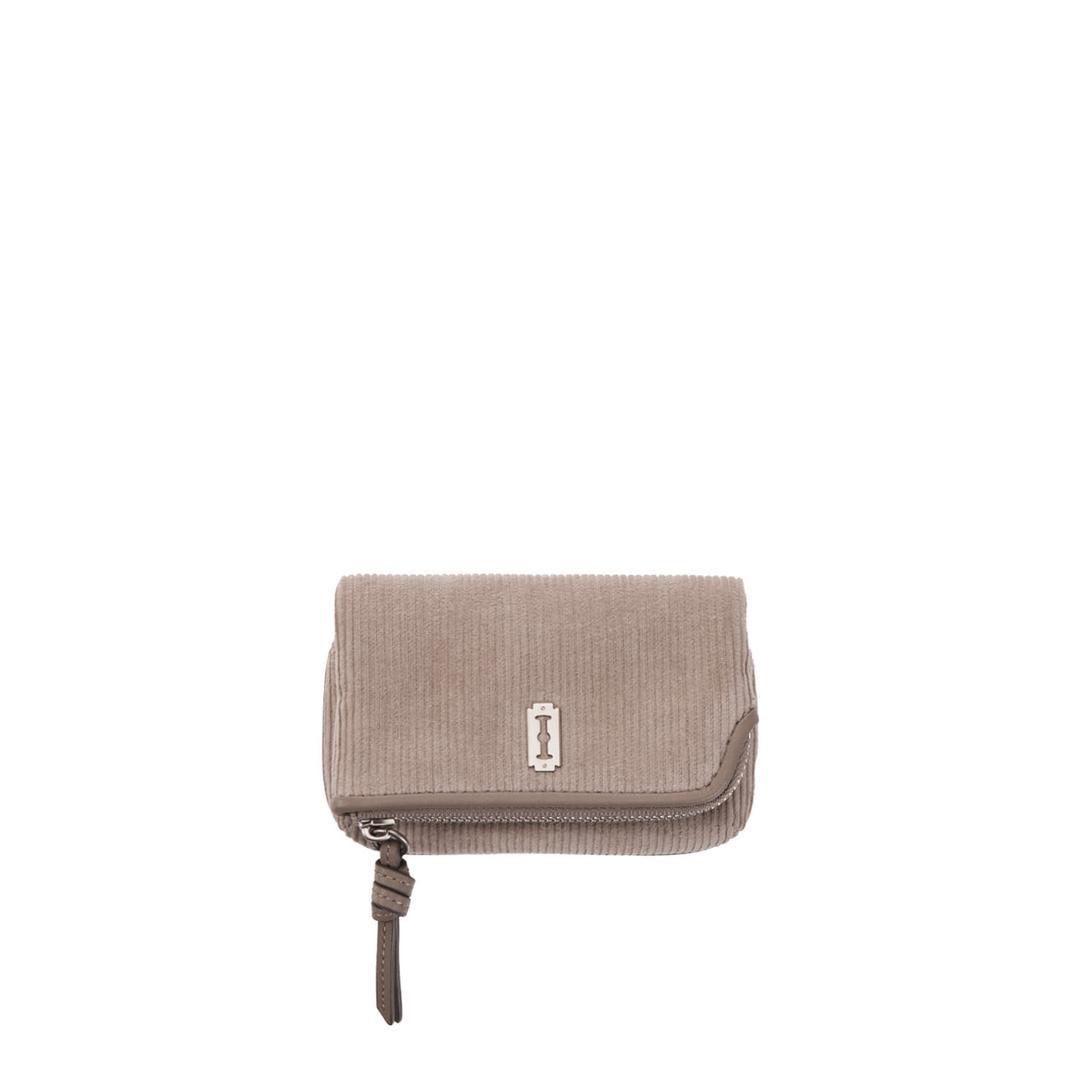 Halfmoon Fold Corduroy Card Wallet (하프문 폴드 코듀로이 카드지갑) Beige