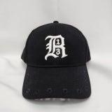 R13 블랙 스트라이크 야구 모자 R13WA023