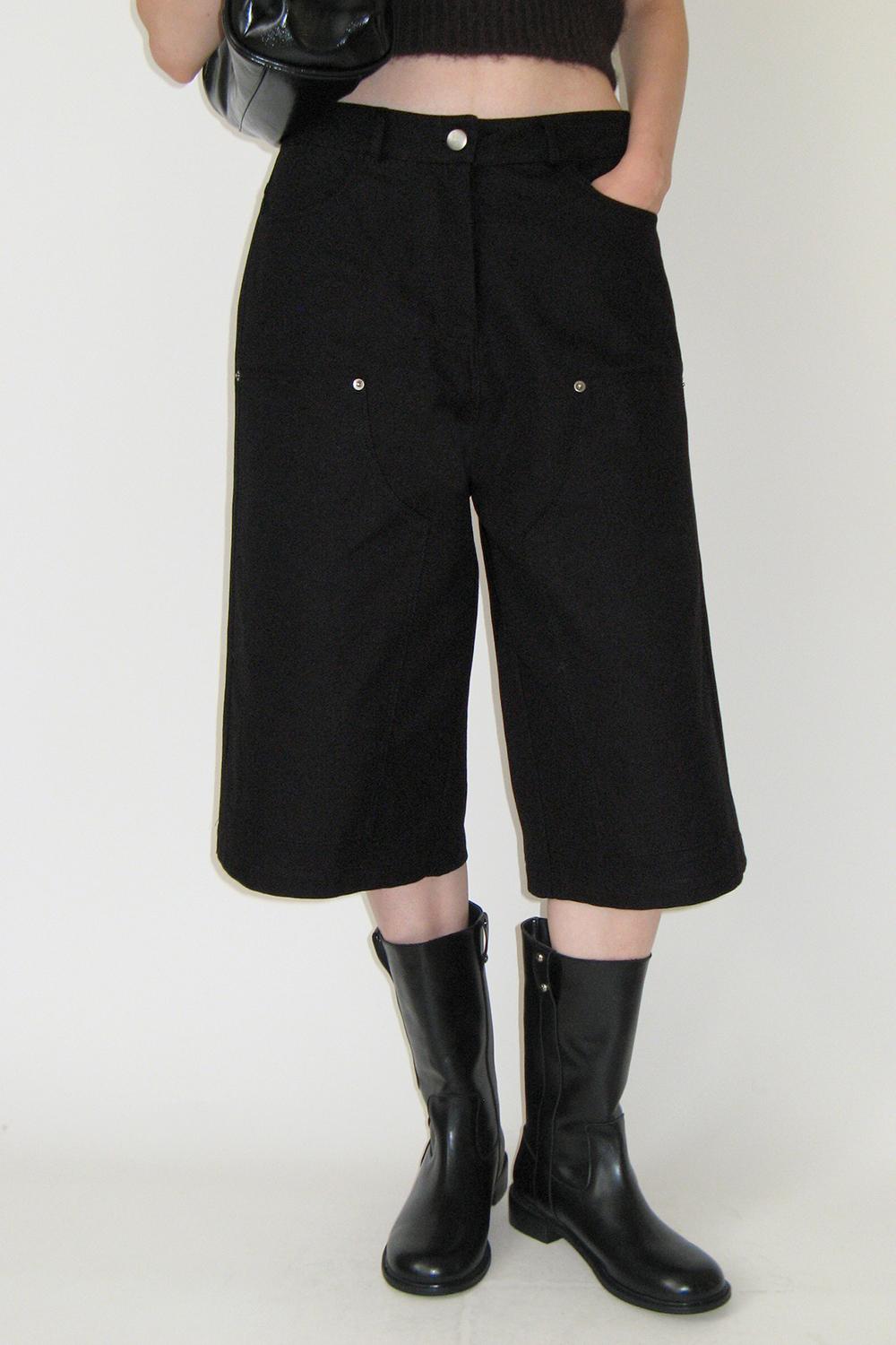 Lace Burmuda Pants (BLACK)