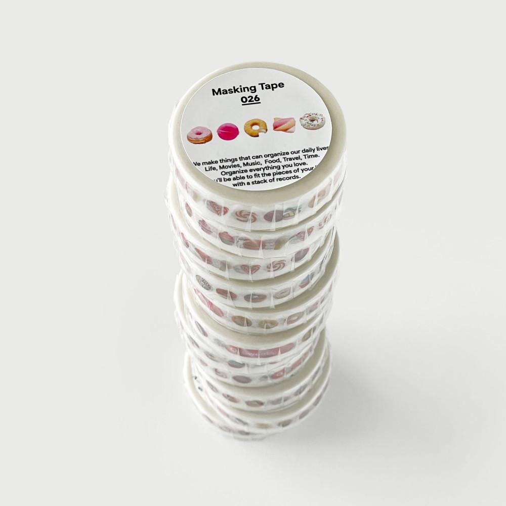 masking tape 026 컬러 패턴 디저트 오브제 다꾸 마테 데코테이프 마스킹테이프