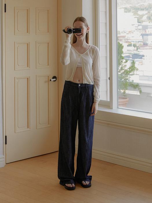 009 TWO TUCK WIDE DENIM