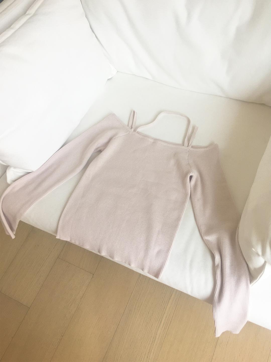 layered strap knit