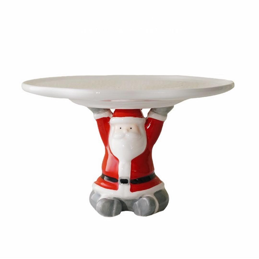 3type Christmas Santa Tray 크리스마스 케이크 디저트 오브제 트레이