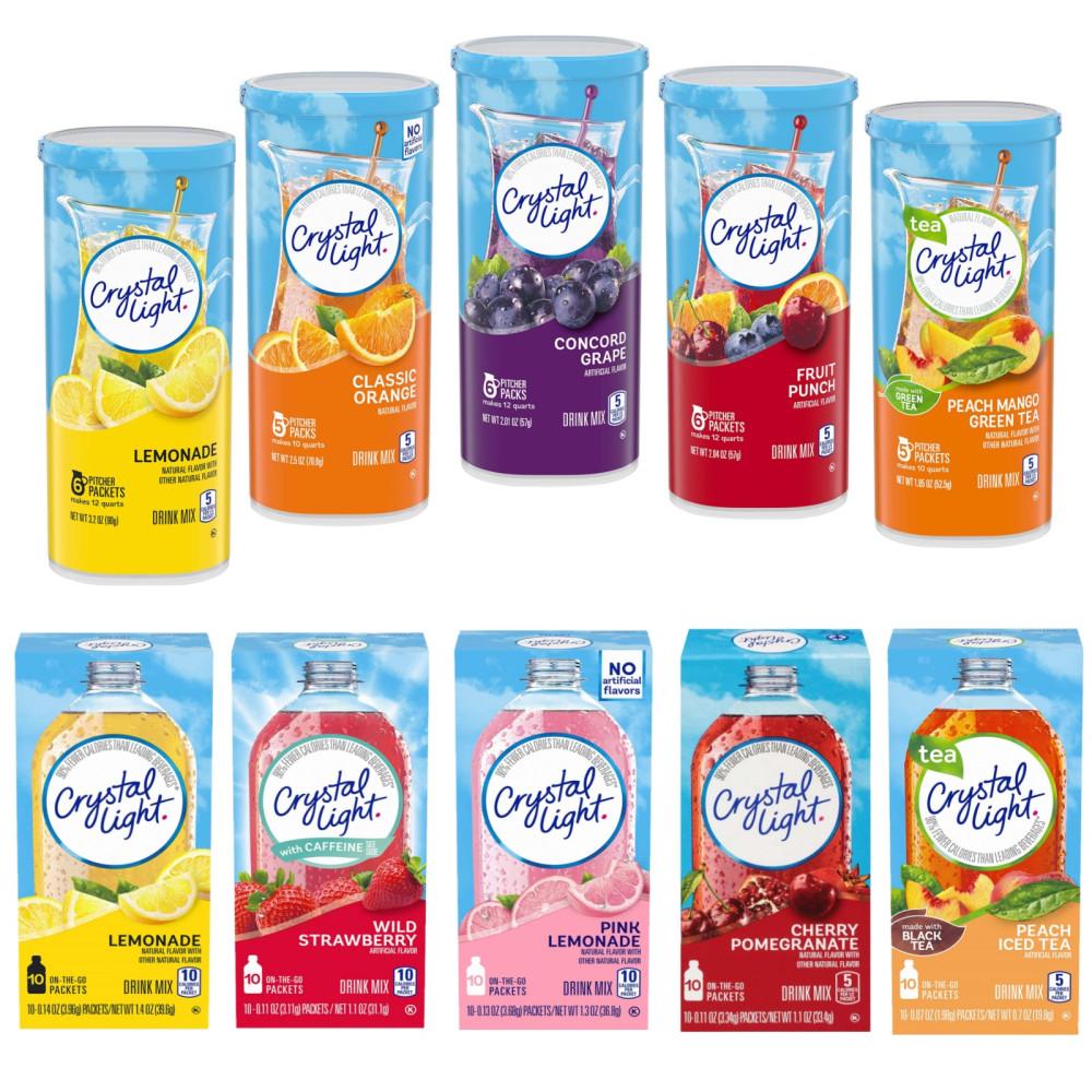 크리스탈라이트 아이스티 에이드 분말 온더고 / 피쳐팩 30종 [스타벅스 콜드컵/텀블러 추가구성]