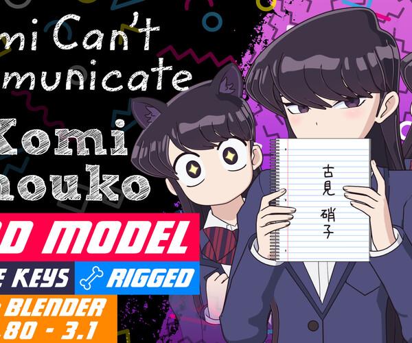 ArtStation - Komi Shouko - Komi Can't Communicate - 3D Model Blender | Resources