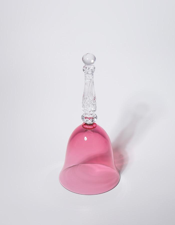pink crystal wine glass