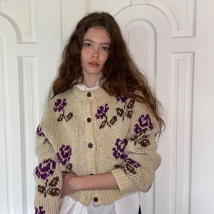 Rosaline knit cardigan_beige