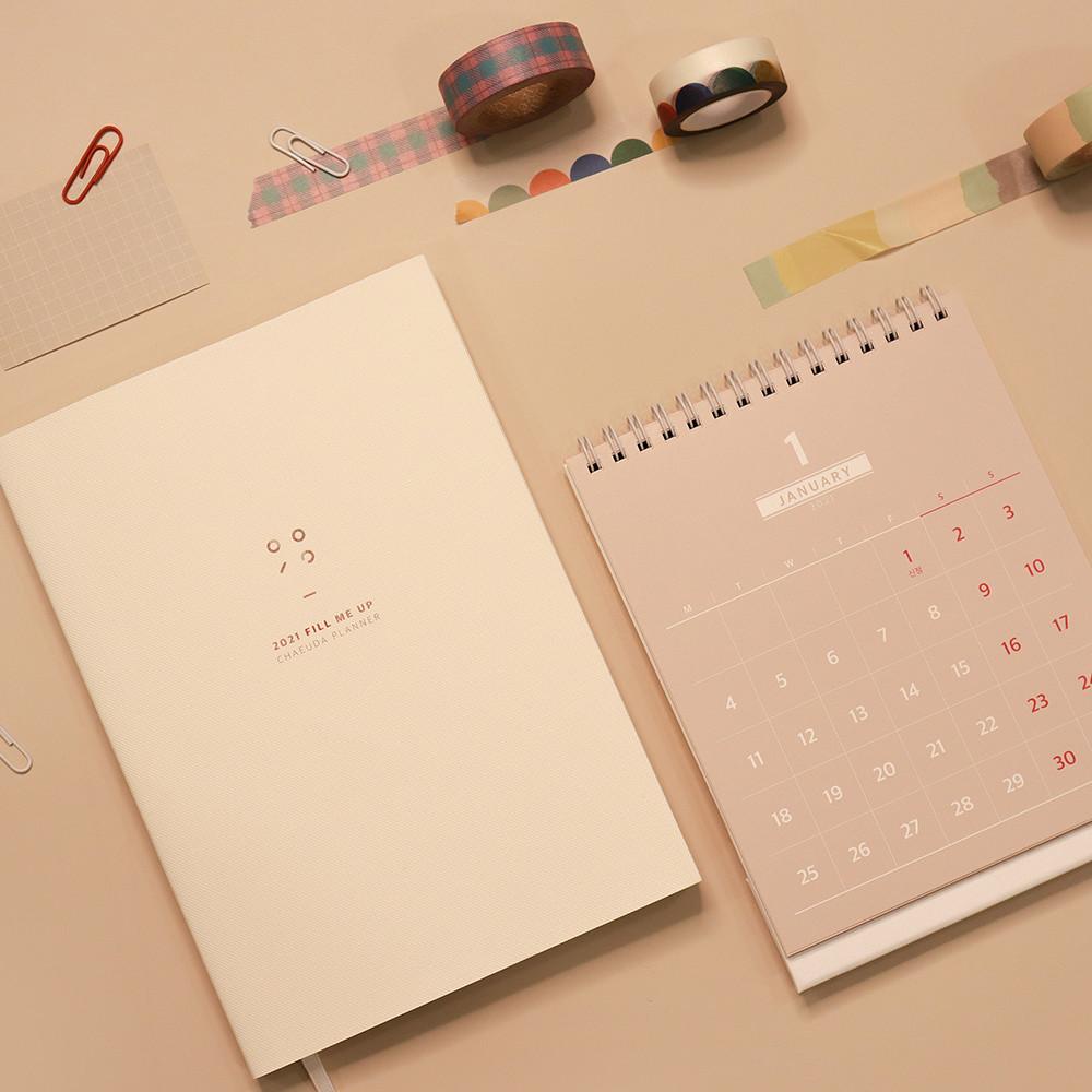 채우다 위클리 먼슬리 스터디 플래너 주간 스케줄러 대학생 만다라트 계획표 2022 다이어리