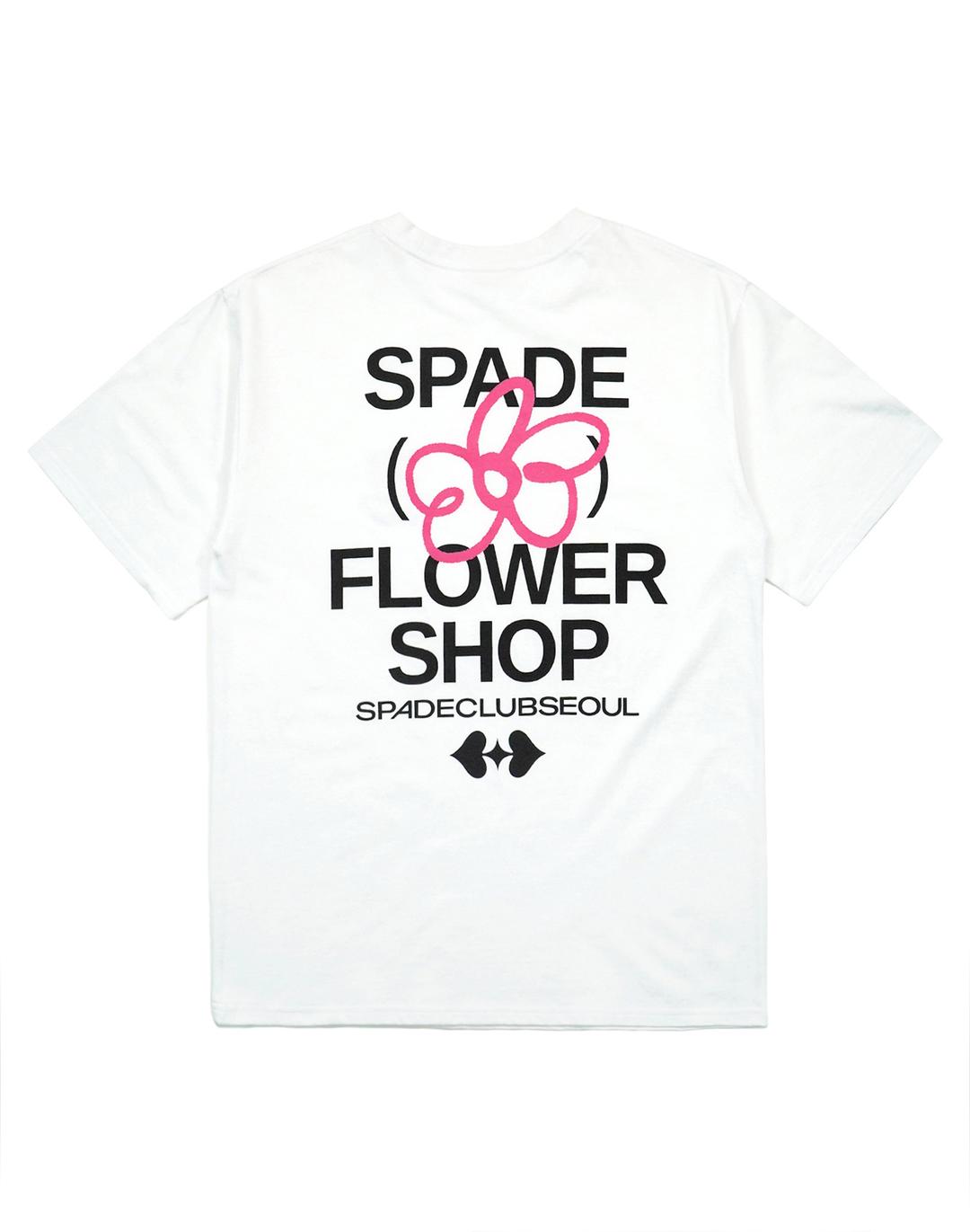 [23SS] [BEST]Spade Flower Shop T-shirt - White 스페이드 플라워샵 티셔츠