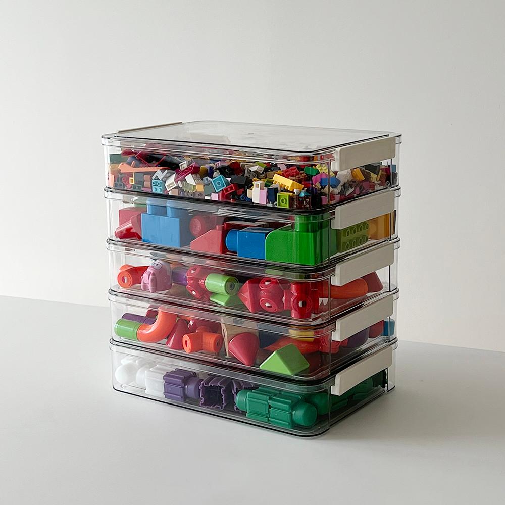투명 레고 장난감 정리함 보관함 정리박스