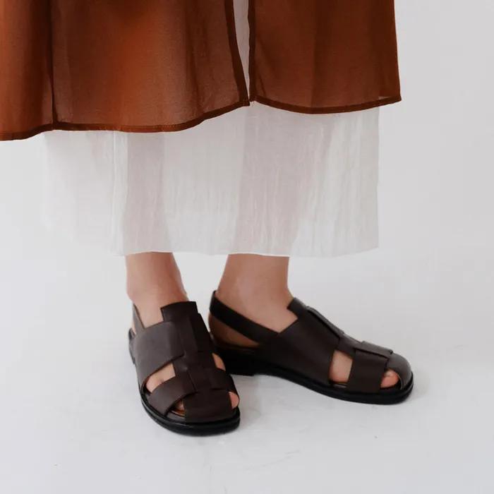 [7/25순차출고]Puzzle sandals Umber