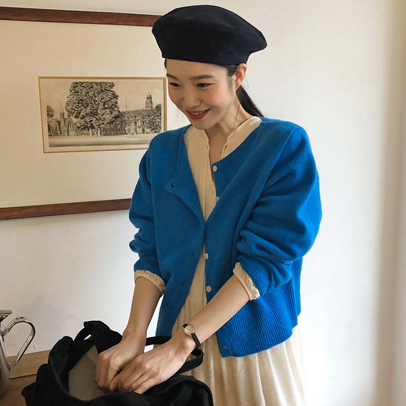 에딘 라운드니트가디건 (4color)