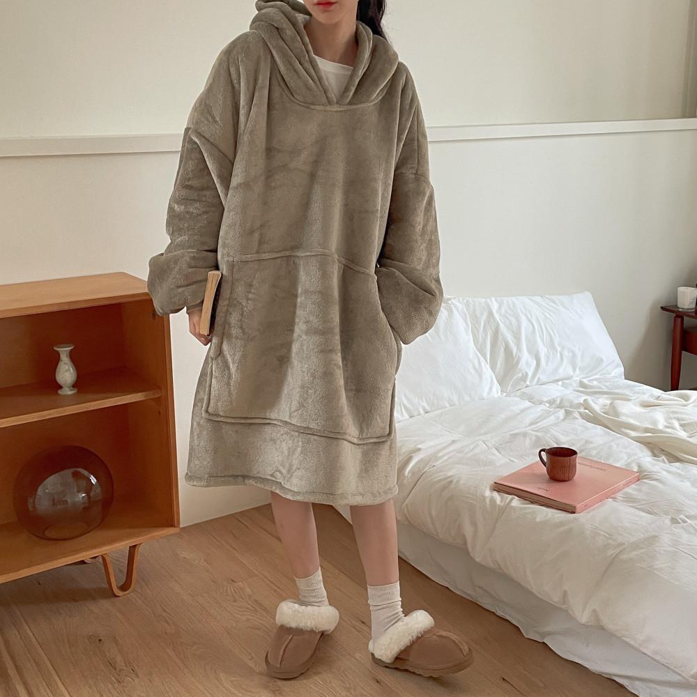 리벤딕 입는담요 후드담요 캠핑담요