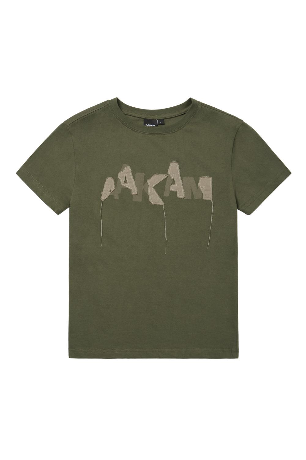 Grunge Patch Half Top (Khaki)