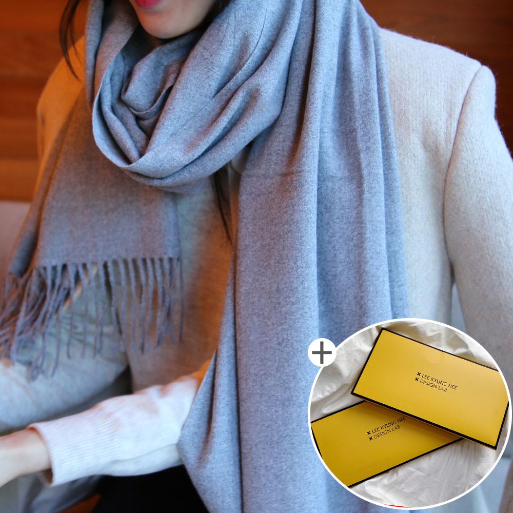클래식 캐시미어 머플러 15color 여성 남성 울 목도리 이니셜 각인 숄 빅 여자 남자 선물