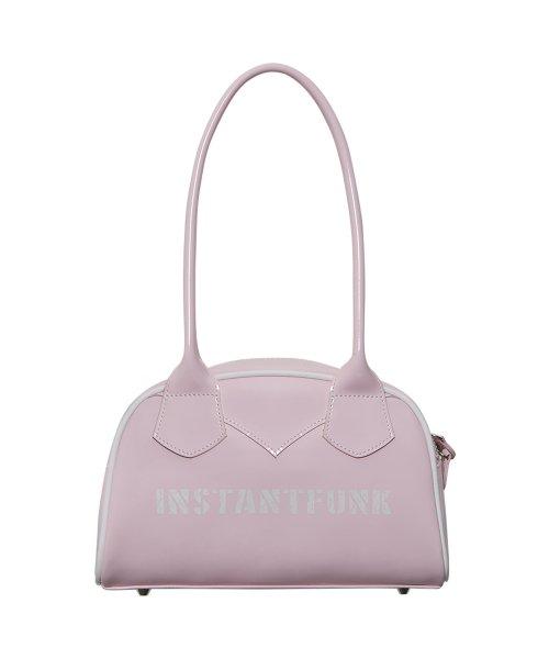 에나멜 숄더백 - 핑크