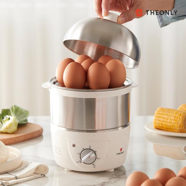 디온리 FULL스텐 전기찜기 30분 타이머 계란 스팀찜기 NBE023S