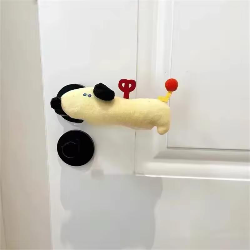 귀여운 강아지 문짝 커버 손잡이 오른쪽 모델 핸들 커버, 측면 문짝 범프 및 정전기 방지 핸들, 귀여운 문짝 보호대